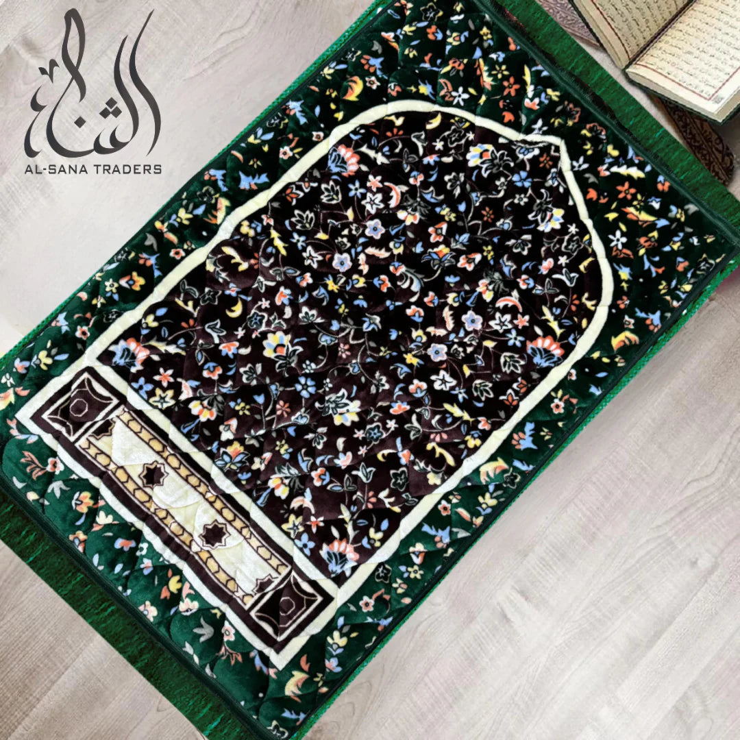 Premium Series Dark Green Foam Prayer Mat